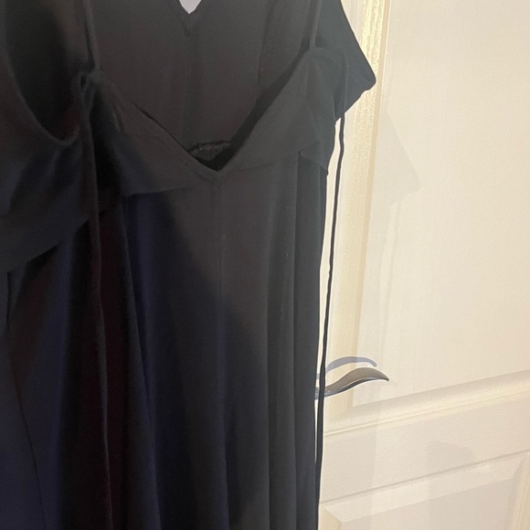 Free People Black Stretchy Midi Dress - Picture 3 of 5